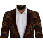 Dolce & Gabbana Multicolor Floral Single Breasted Martini Blazer KOS2113- 46