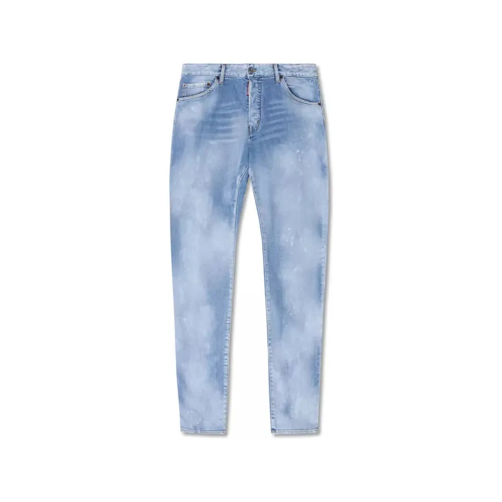 Dsquared² Light Blue Cotton Men Jeans DS-10376-IT52 | XL