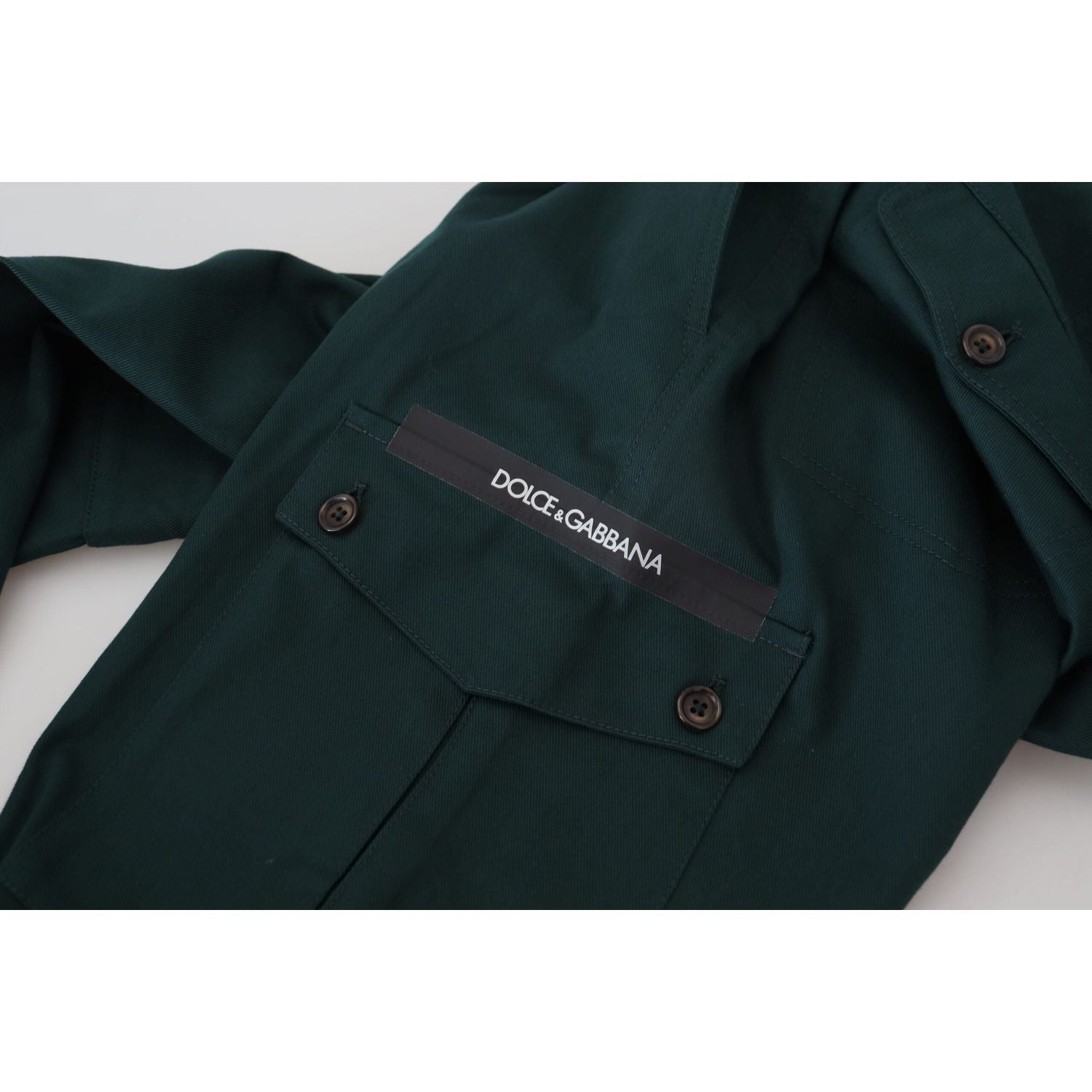 بنطلون جينز ضيق أنيق باللون الأخضر من دولتشي آند غابانا