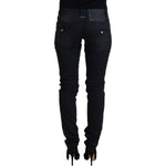 Acht Black Washed Cotton Skinny Women Casual Denim Jeans PAN72667- 40