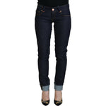 Acht Blue Cotton Low Waist Slim Fit Women Casual Jeans PAN74091- 26