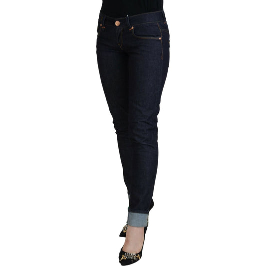 Acht Chic Low Waist Skinny Denim Acht Black