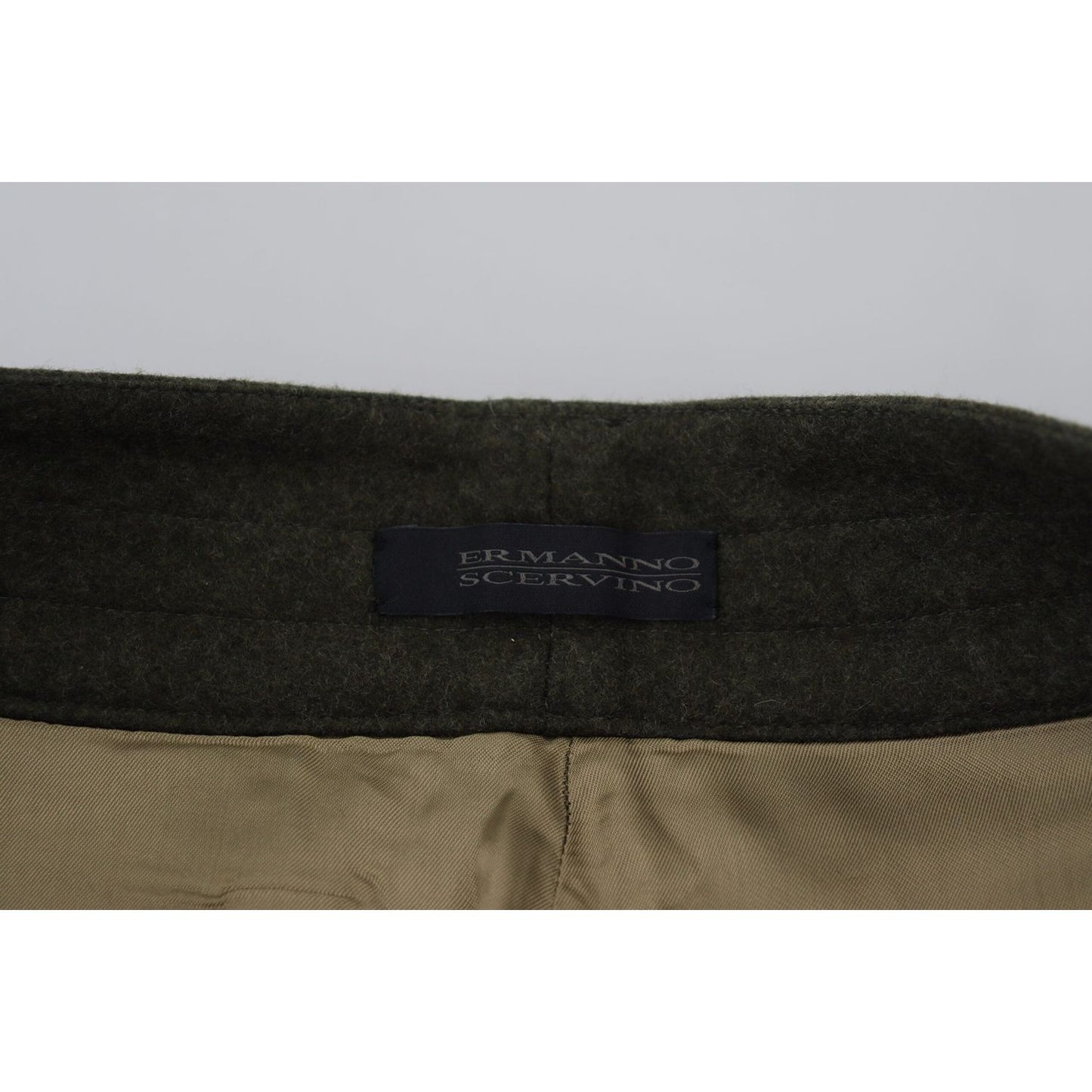 Ermanno Scervino Green Lace Up Leg Women Tapered Pants