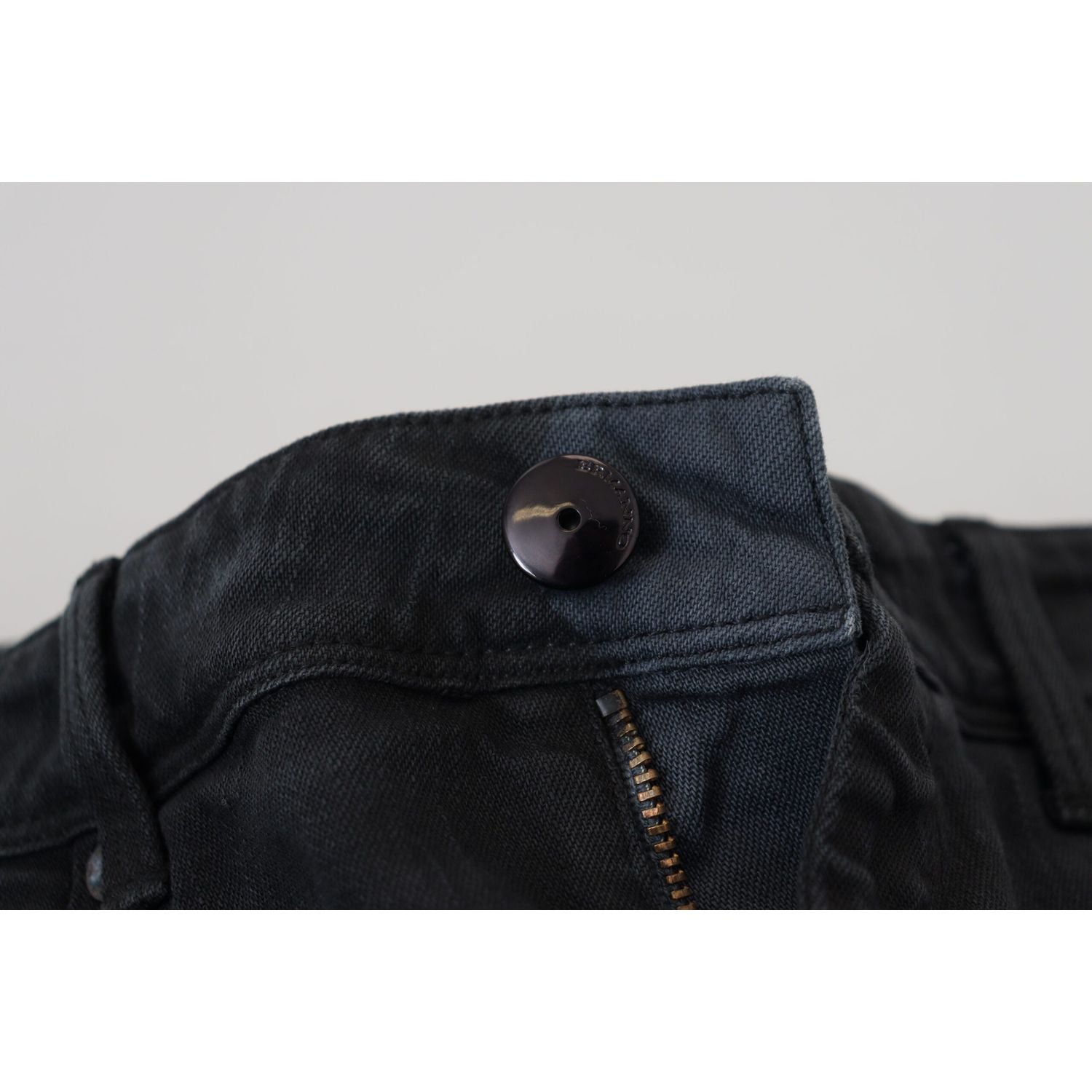 Ermanno Scervino Black Cotton Slim Fit Women Denim Jeans