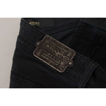 Ermanno Scervino Black Cotton Slim Fit Women Denim Jeans PAN74139- 26