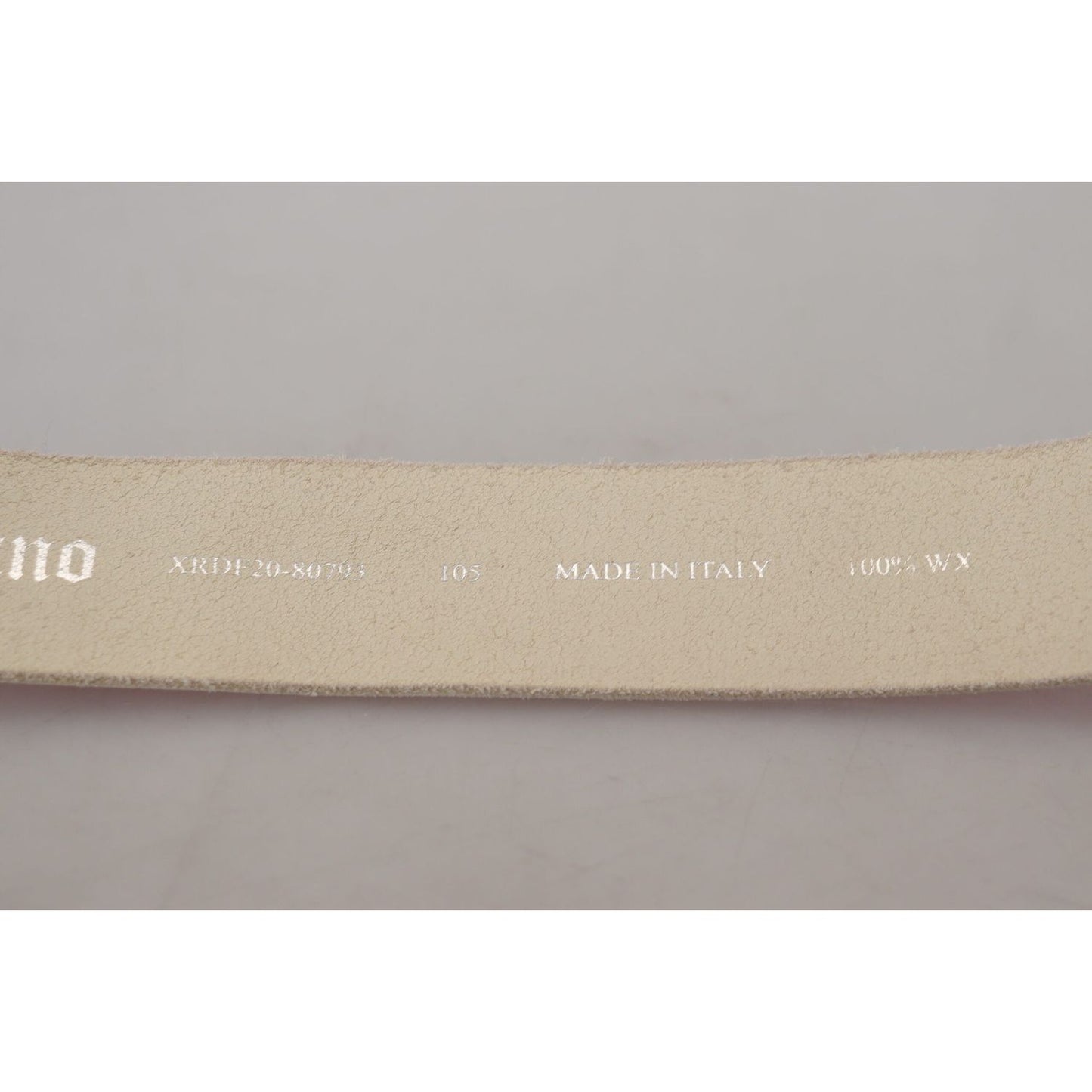 John Galliano Pink Leather Letter Logo Round Buckle Waist Belt