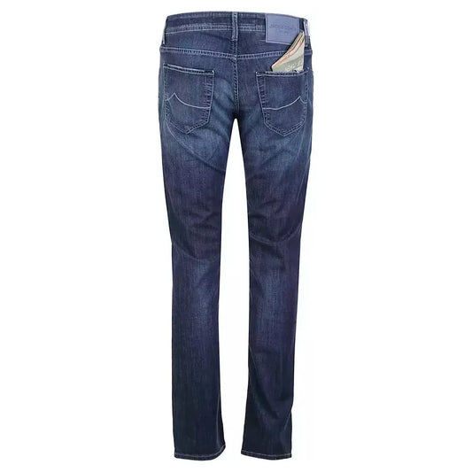Jacob Cohen Elegant Light Blue Stretch Jeans JA-10728-IT40 | M