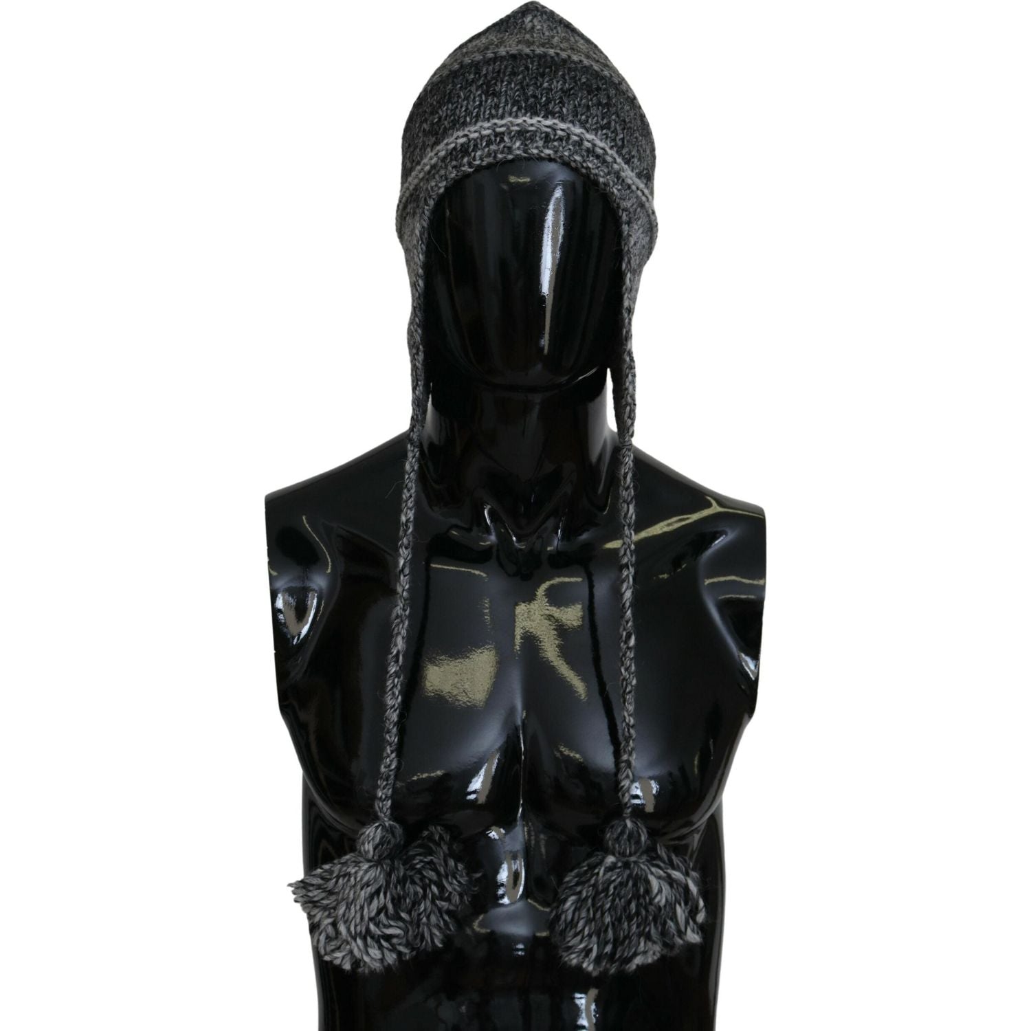 优雅的灰色针织帽