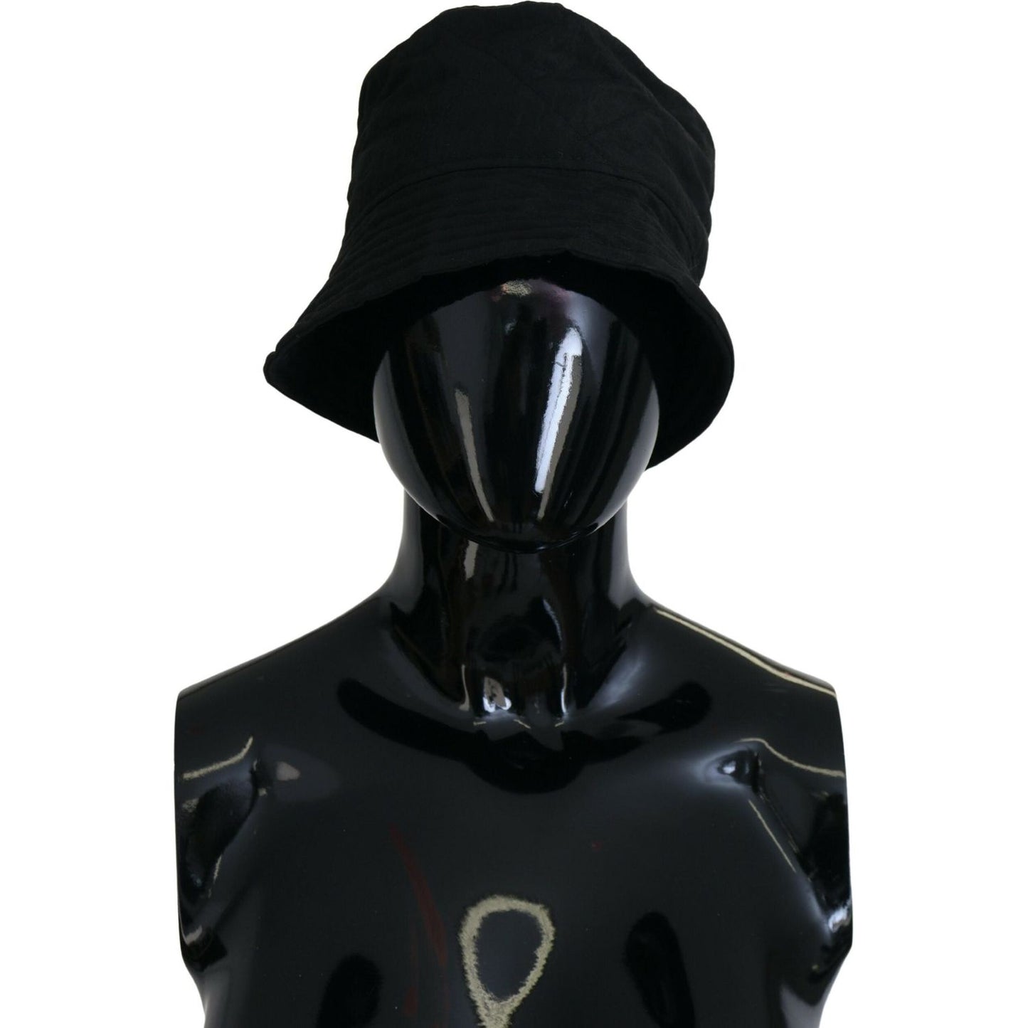 Dolce & Gabbana Black Nylon Women Bucket Cap Hat HAT9456-57