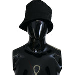 Dolce & Gabbana Black Nylon Women Bucket Cap Hat HAT9456-57