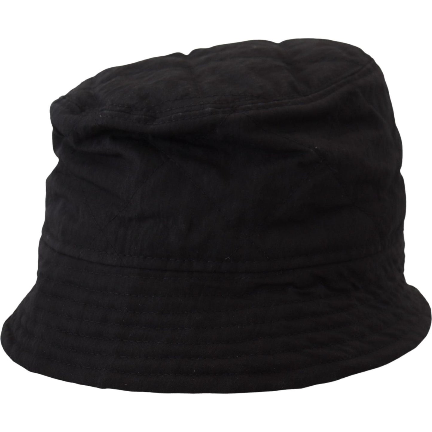 Dolce & Gabbana Black Nylon Women Bucket Cap Hat HAT9456-57