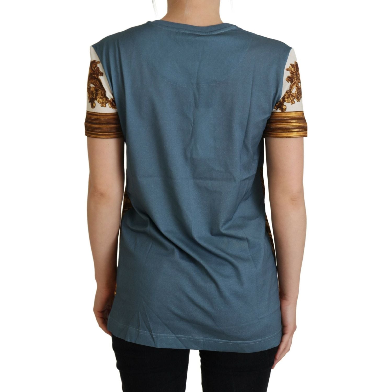 时尚天使印花休闲棉质 T 恤