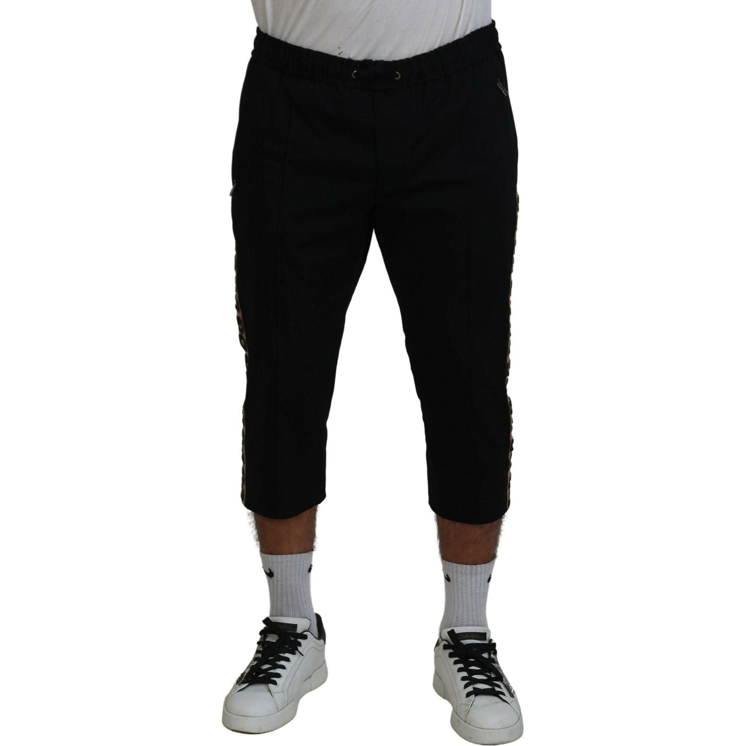 بنطلون قصير بطبعة جلد النمر من دولتشي آند غابانا