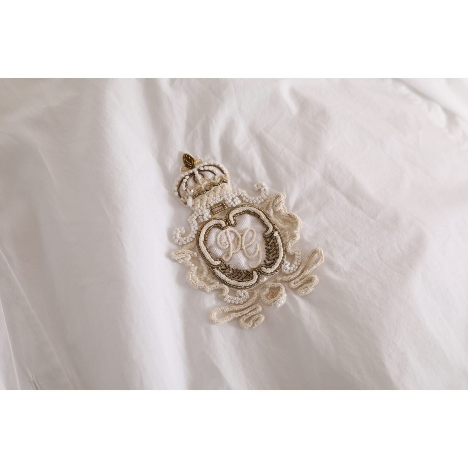 قميص رسمي أنيق من القطن باللون الأبيض من دولتشي آند غابانا