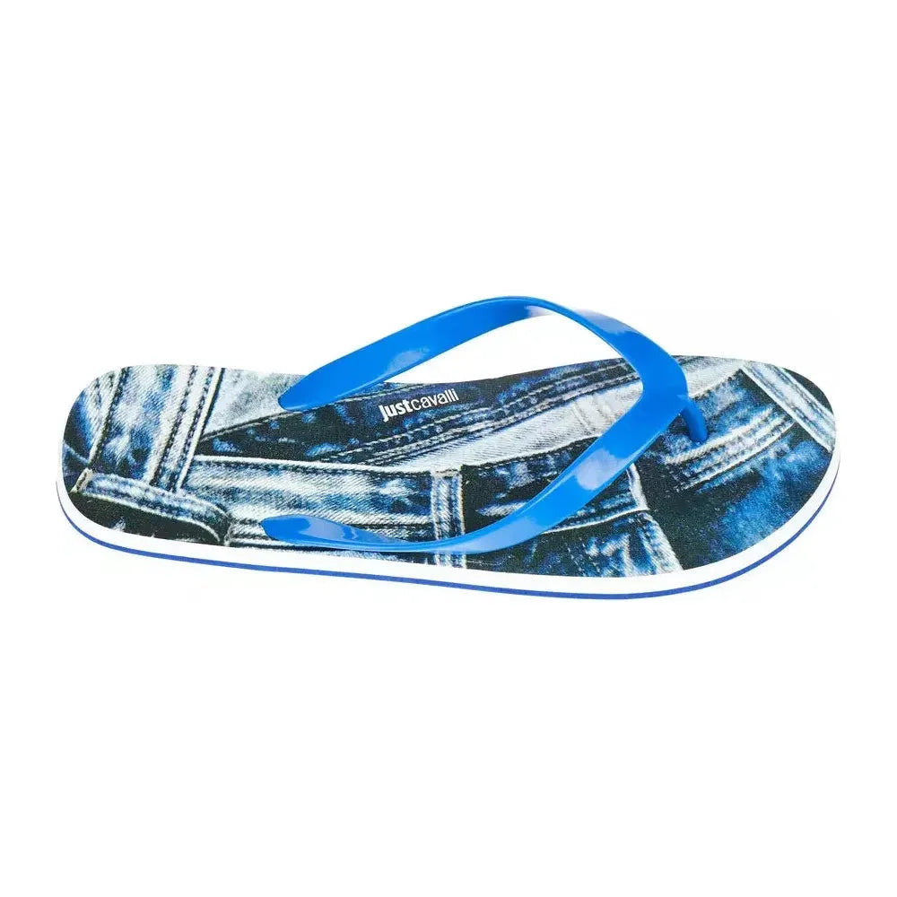 Just Cavalli Light Blue EVA Men Sandal