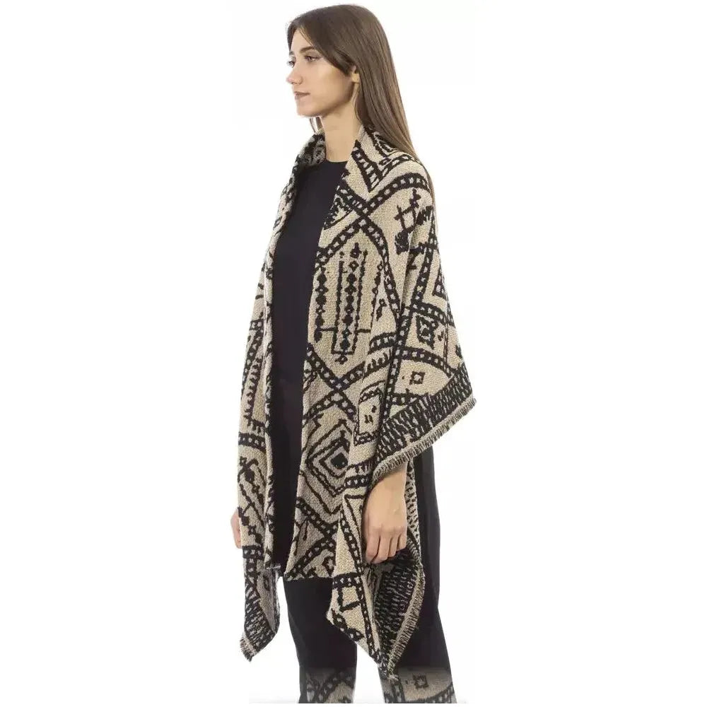 وشاح نسائي من ألفا ستوديو باللون البني من الأسيتات