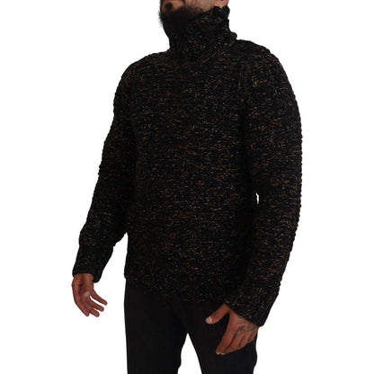 Dolce & Gabbana Brown Fatto A Mano Turtleneck Pullover Sweater