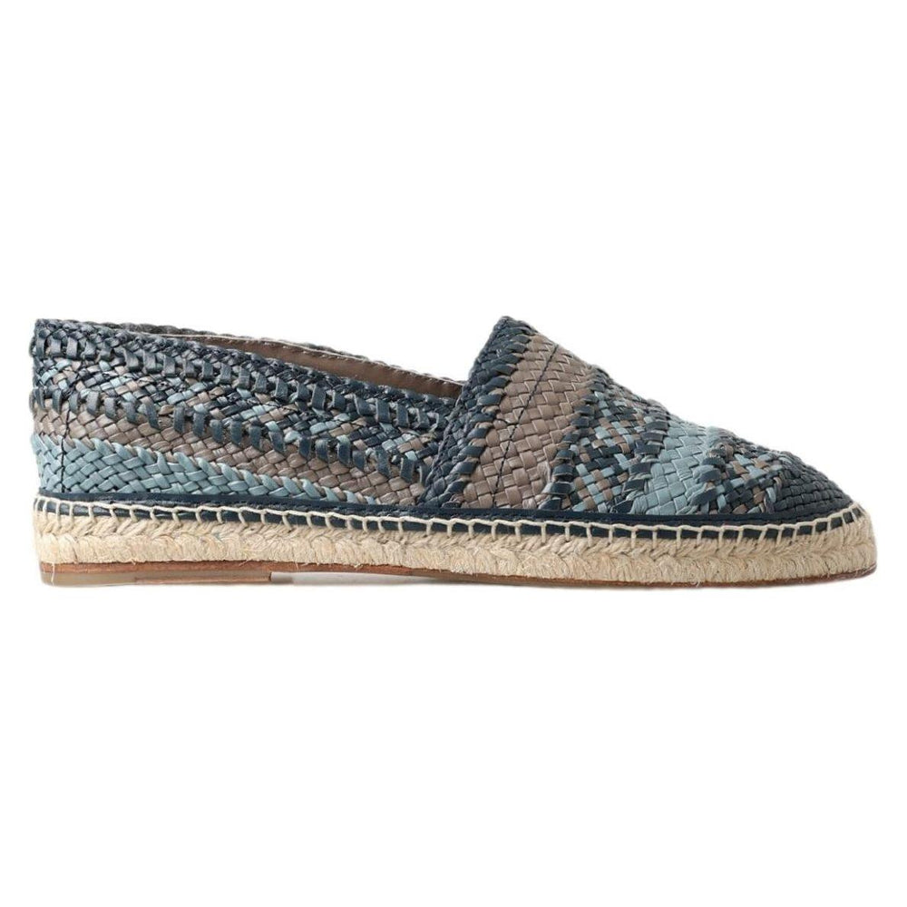 Dolce & Gabbana Sumptuous Woven Leather Espadrilles Dolce & Gabbana Dim Gray