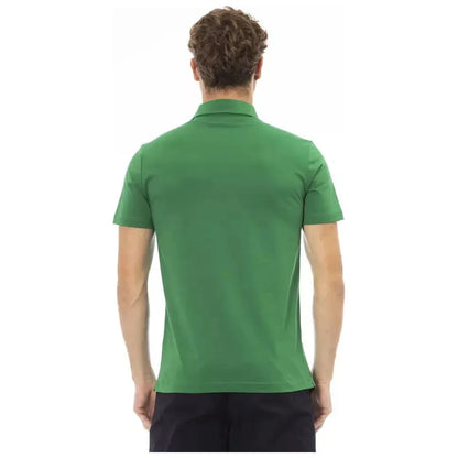 Baldinini Trend Green Cotton Men Polo