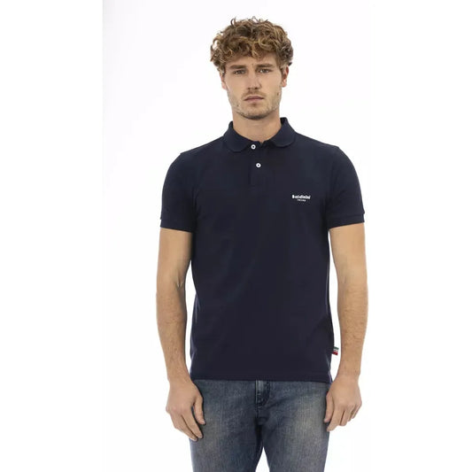 Baldinini Trend Blue Cotton Men Polo Shirt