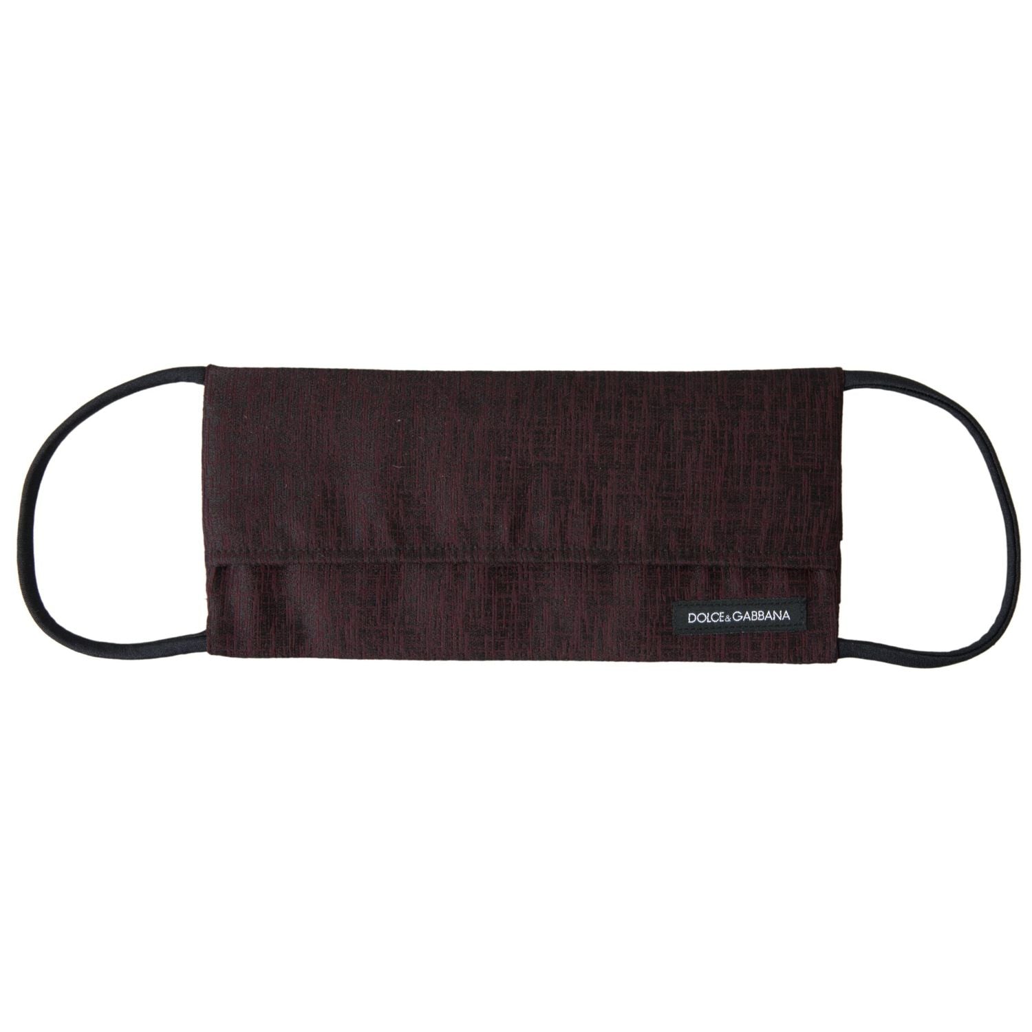 带徽标细节的优雅栗色面罩