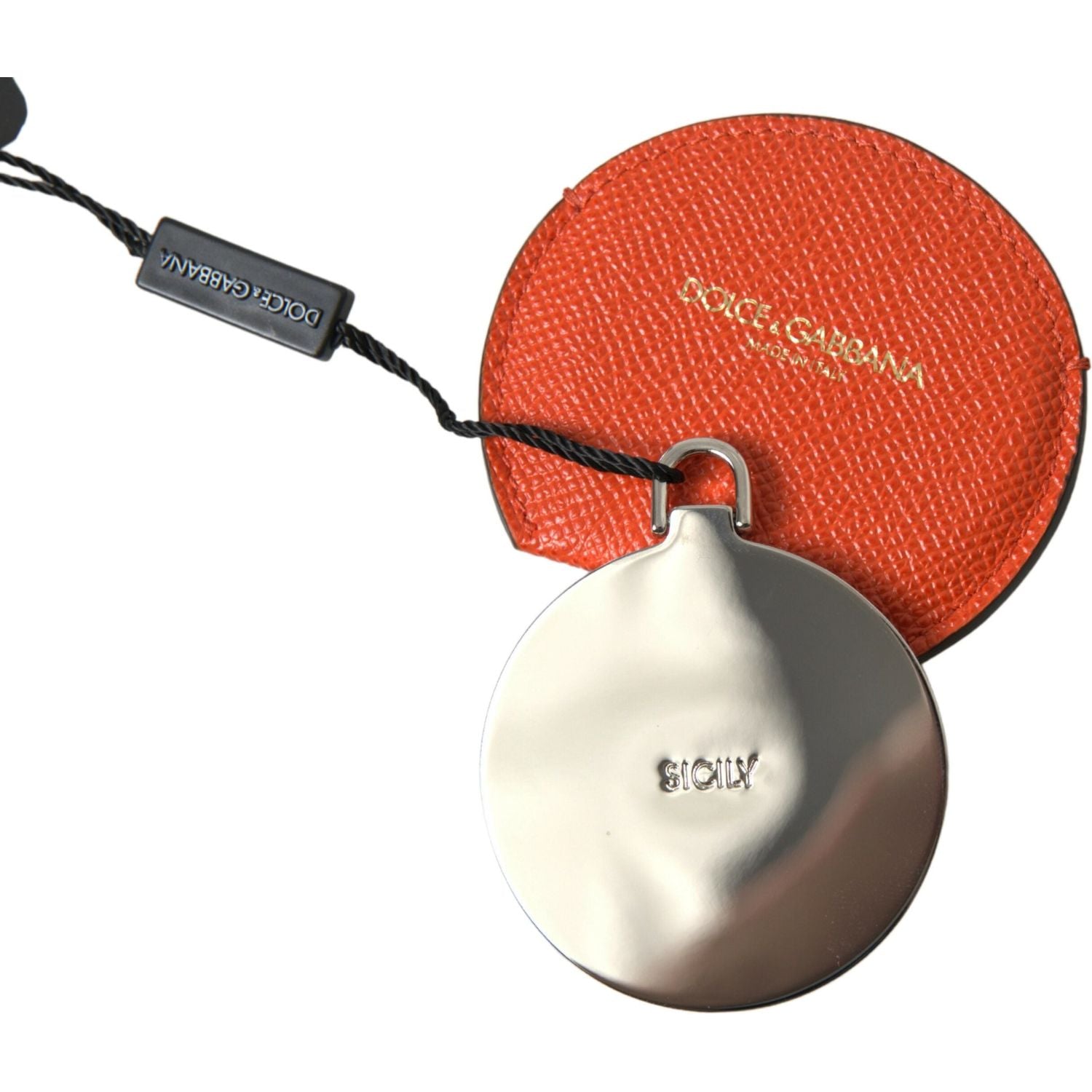 优雅橙色小牛皮镜架