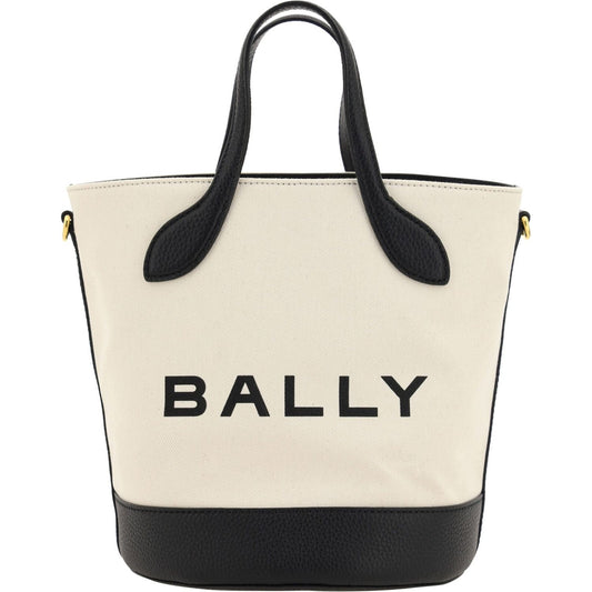 Bally Elegant Monogram Bucket Bag in Black & White 7617659963681