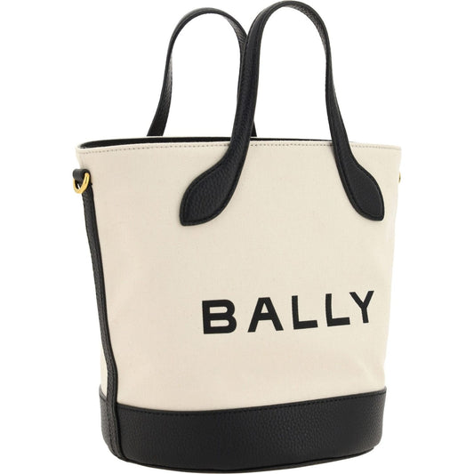 Bally Elegant Monogram Bucket Bag in Black & White 7617659963681
