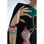 Dolce & Gabbana Multicolor Long Sleeves A-line Maxi Dress DR28730-48