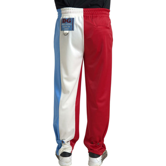 Dolce & Gabbana Multicolor Polyester Men Sweatpants Pants PAN74844-48