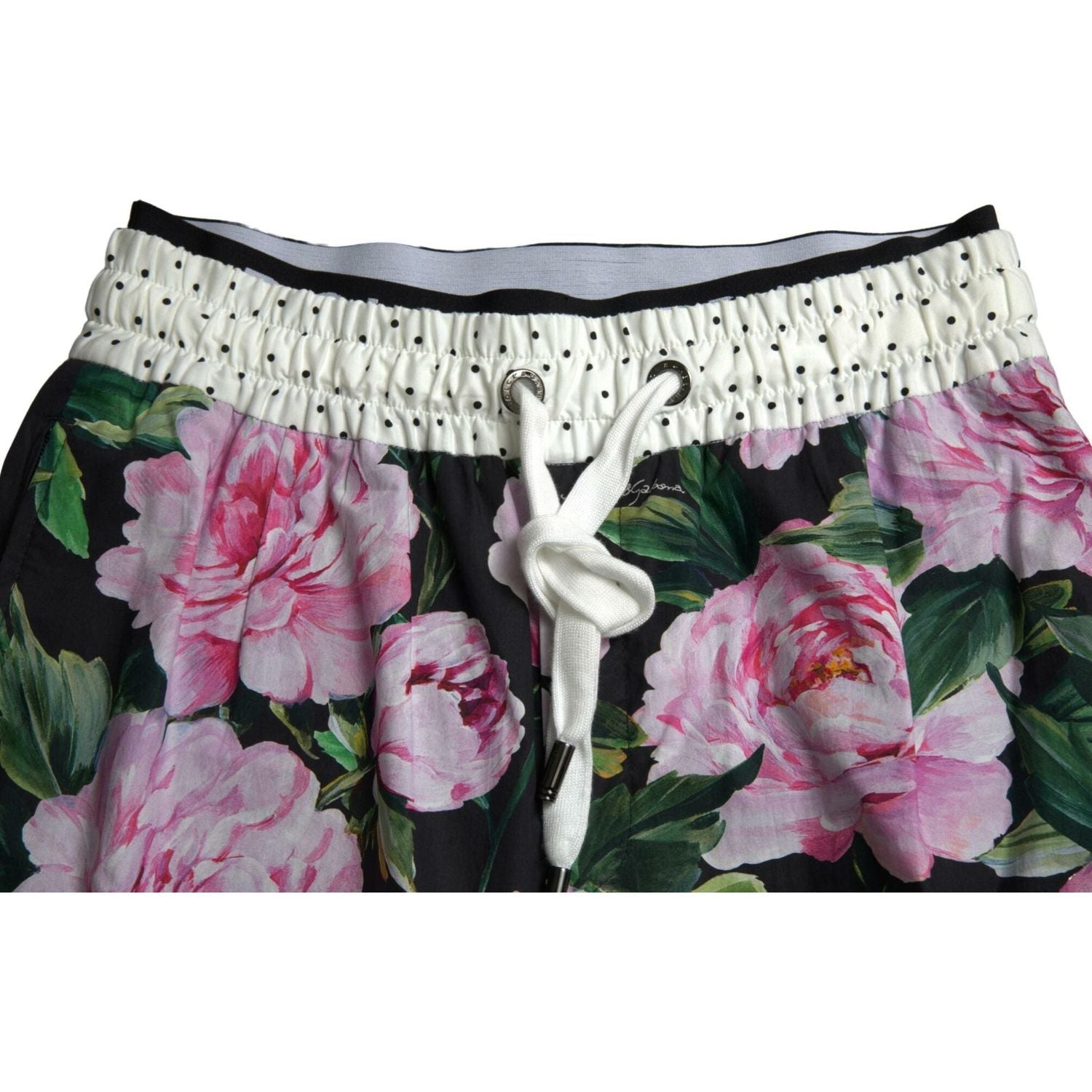 优雅多色棉质慢跑裤