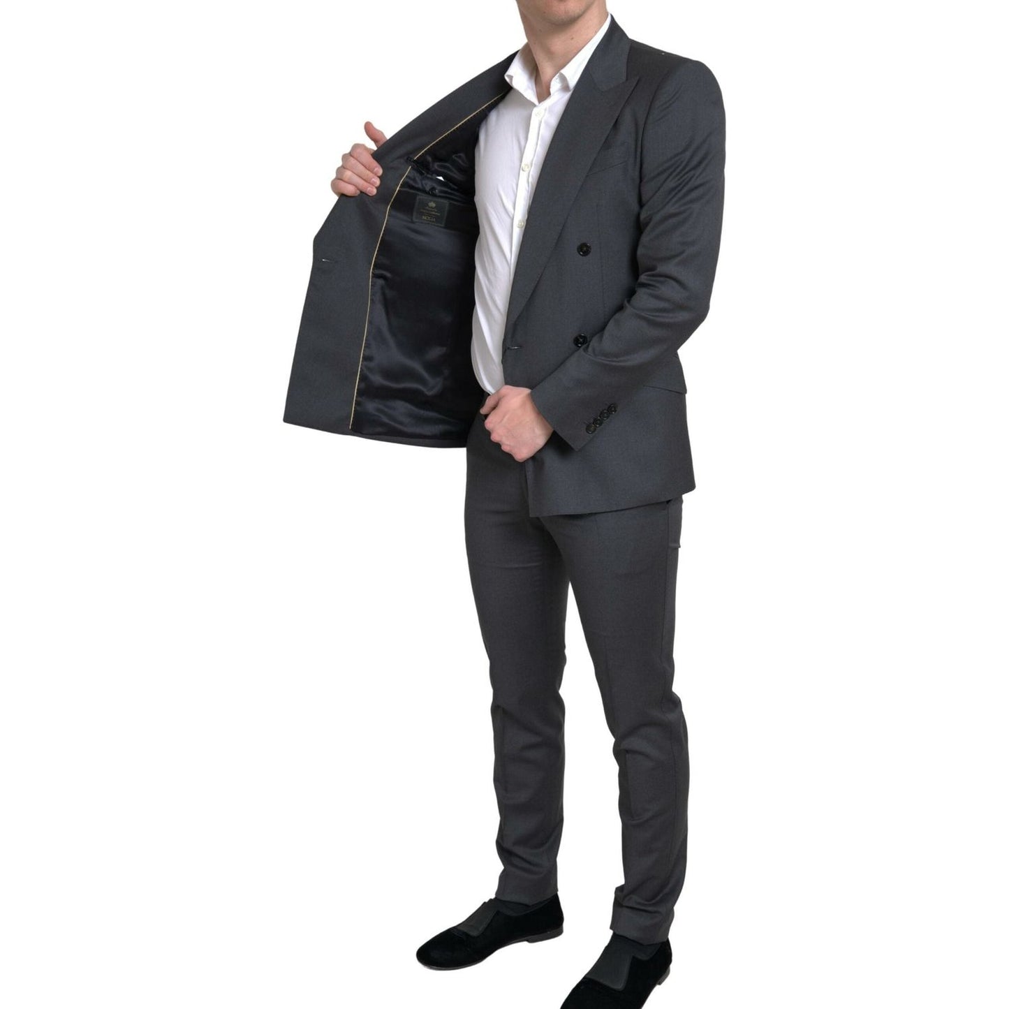 Dolce & Gabbana Gray 2 Piece Double Breasted SICILIA Suit