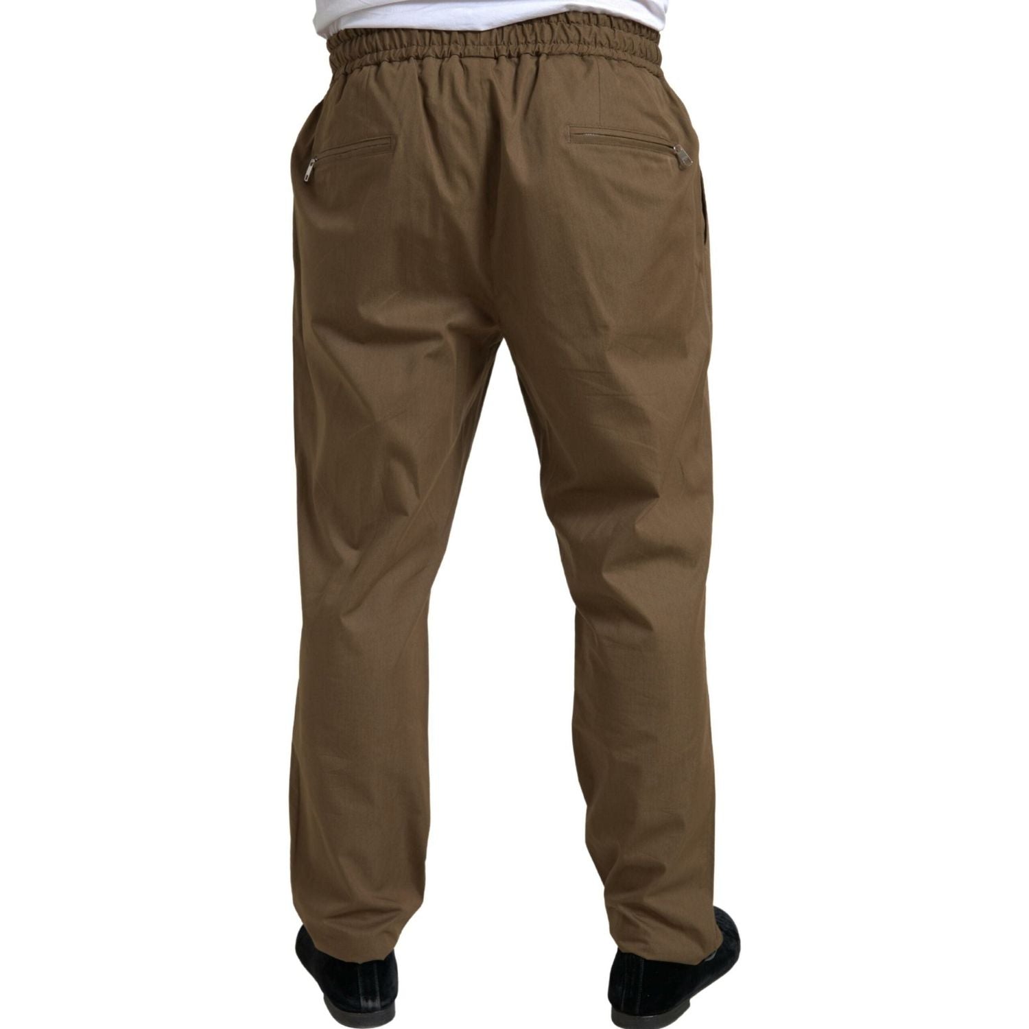 بدلة دولتشي آند غابانا الأنيقة المصنوعة من الحرير البني من تاورمينا