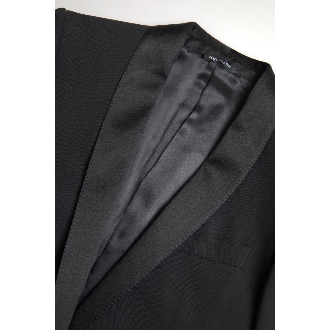 Dolce & Gabbana Black Wool Single Breasted MARTINI Blazer