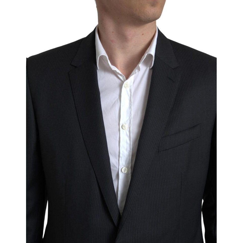 Dolce & Gabbana Black 2 Piece Single Breasted MARTINI Suit
