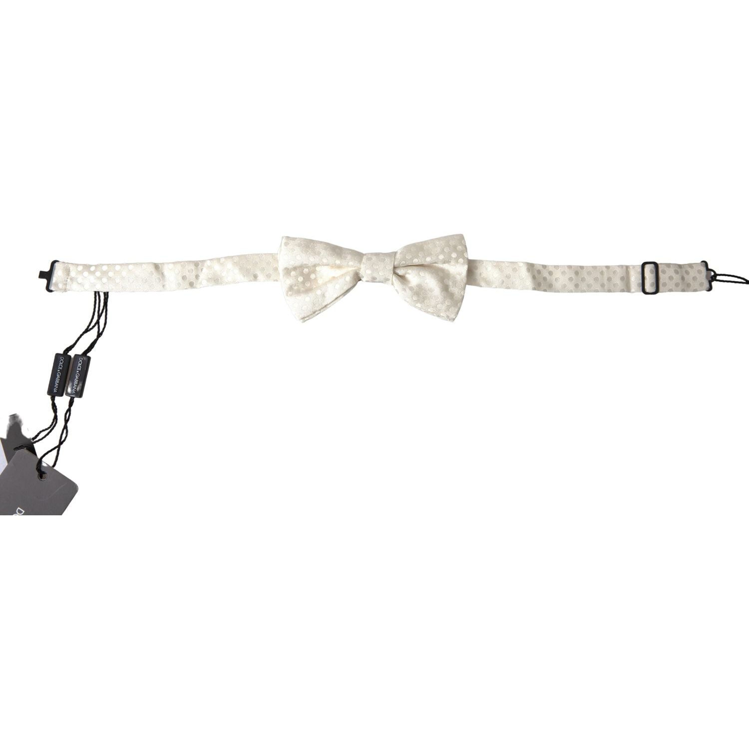 优雅象牙色梦幻图案真丝领结