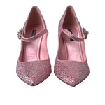 Dolce & Gabbana Pink Strass Crystal Heels Pumps Shoes