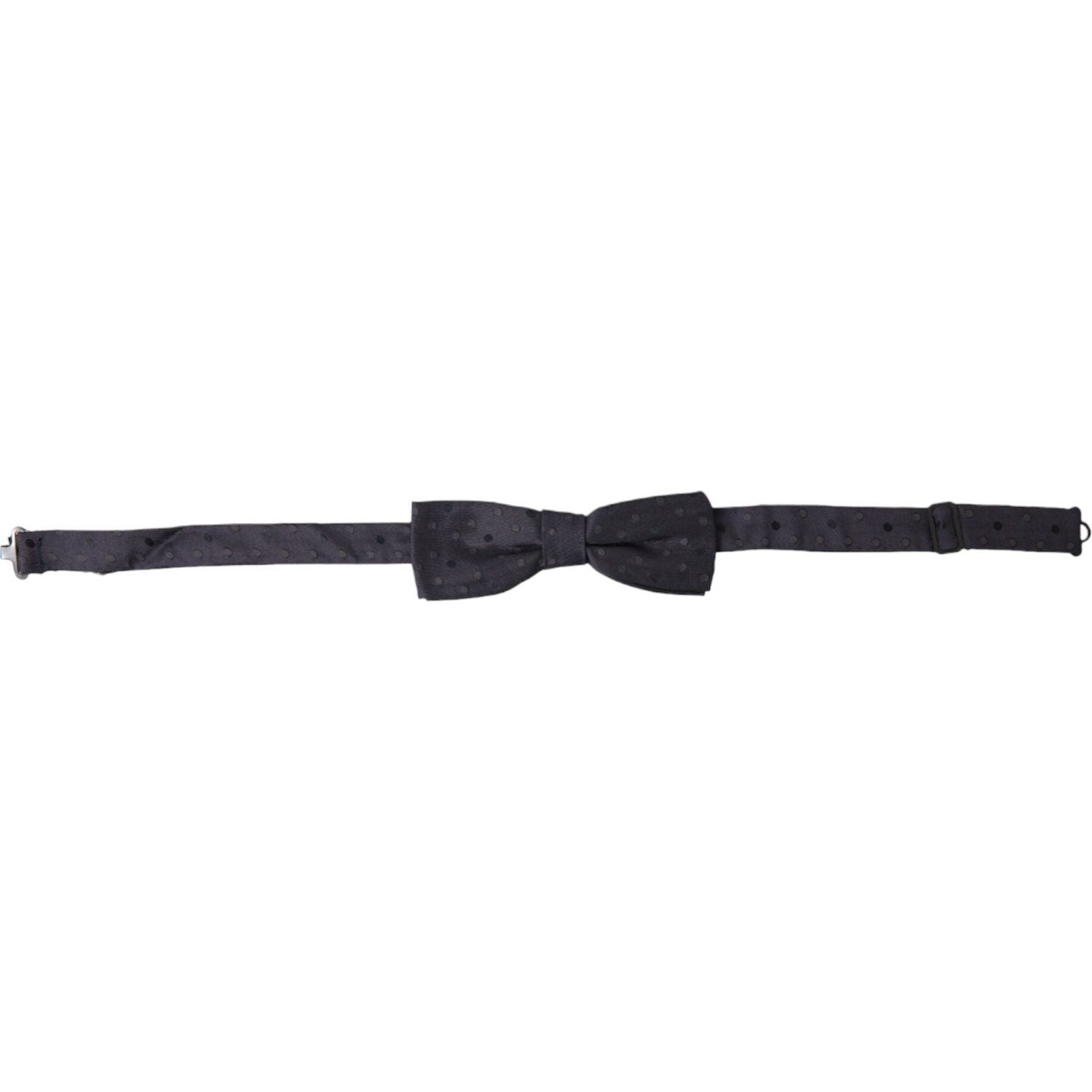 Dolce & Gabbana Blue Polka Dot Silk Adjustable Neck Men Papillon Bow Tie