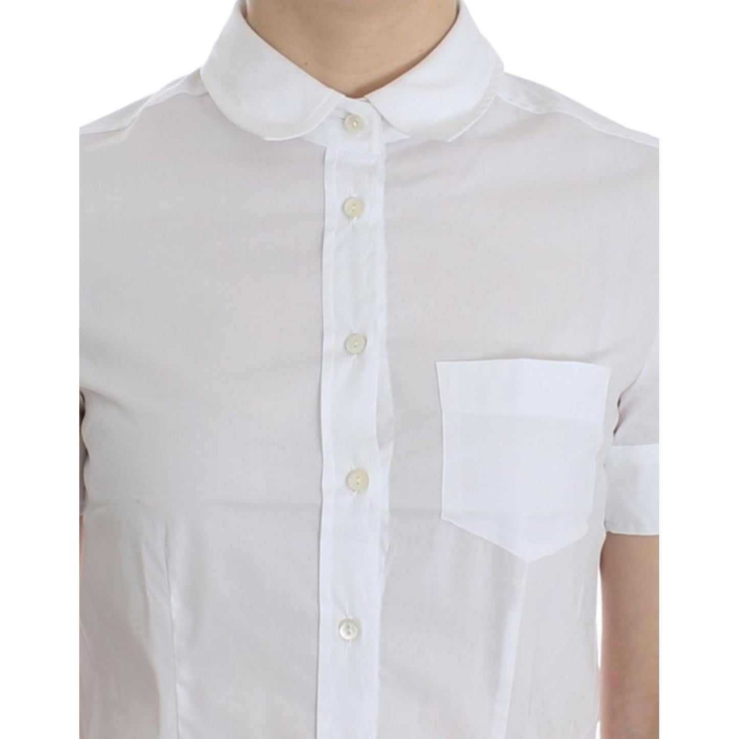 John Galliano White Cotton Shirt Top
