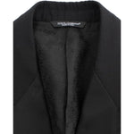 Dolce & Gabbana Elegant Black Silk Blend Sicilia Blazer Dolce & Gabbana Dark Slate Gray