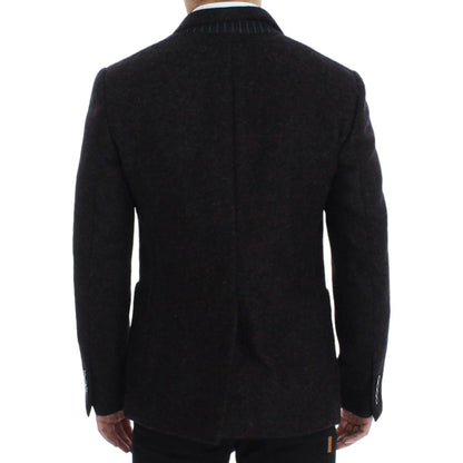 Dolce & Gabbana Bordeaux alpaga two button blazer