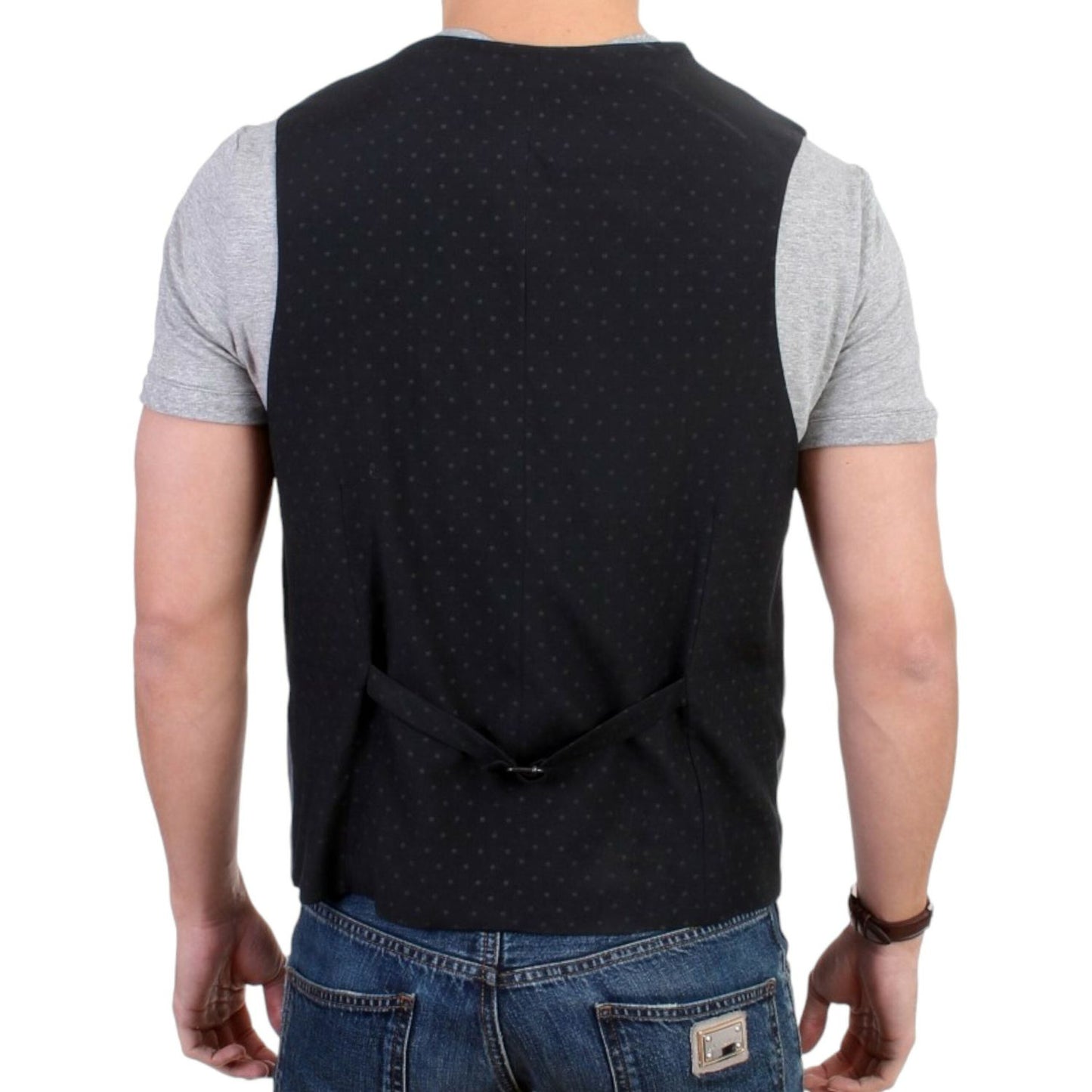 Costume National Gray cotton blend casual vest