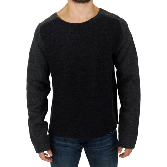 Costume National Gray wool crewneck sweater