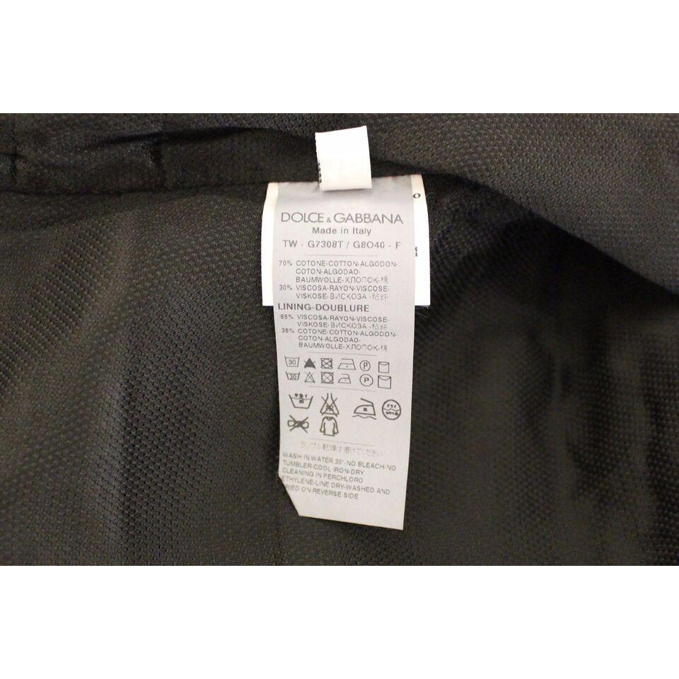 Dolce & Gabbana Black Cotton Blend Dress Vest Gilet