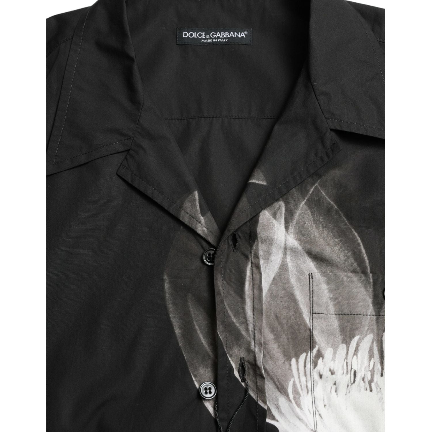 花卉优雅纽扣衬衫