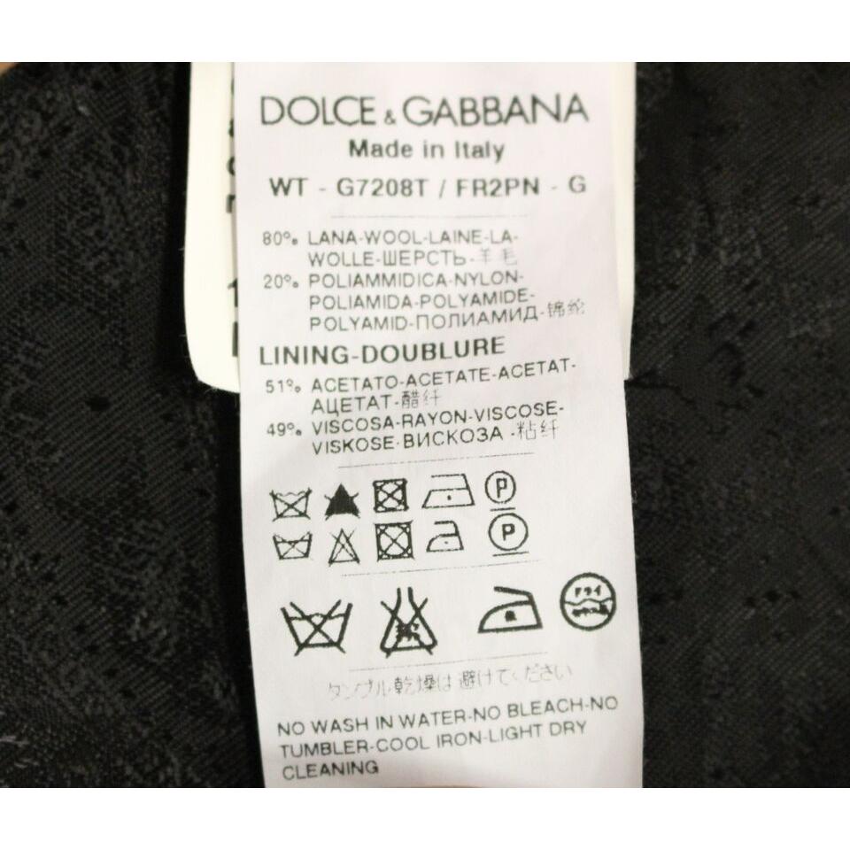 优雅黑色条纹单排扣连衣裙背心