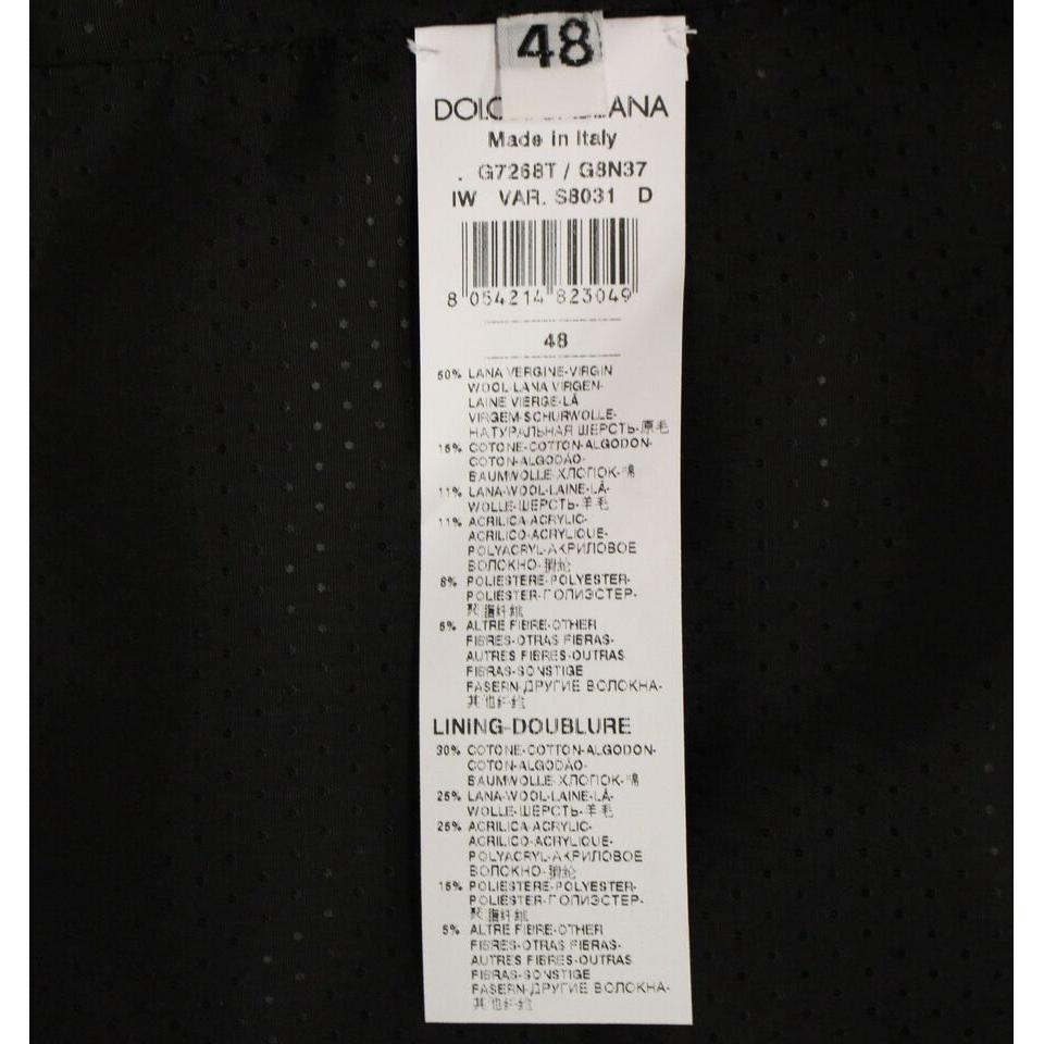 سترة أنيقة من مزيج الصوف باللون الرمادي من دولتشي آند غابانا