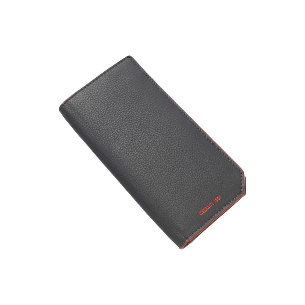 محفظة Cerruti 1881 للرجال من جلد العجل باللون الأزرق