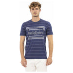 Baldinini Trend Blue Cotton Men T-Shirt BA-23708-L