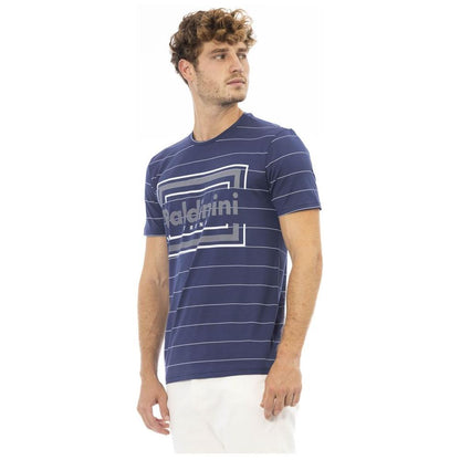 Baldinini Trend Blue Cotton Men T-Shirt